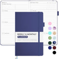 Undated Planner for 2026-2027, Forvencer Weekly Monthly Calendar Planner-A5 - color: Navy Blue