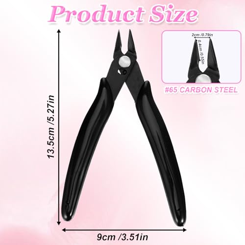 Rhinestone Remover, Black 5" Metal Nail Art Scissors, Rhinestone Remover Nipper, Nail Art Decorations Removers DIY Tool Accessory - color: Black