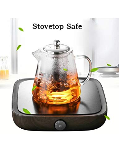TMOST Glass Teapot with Infuser Tea Pot 950ml/32oz Tea Kettle Stovetop Safe Blooming and Loose Leaf Tea Maker Set (32oz/ 950ml) - size: 32 fl oz