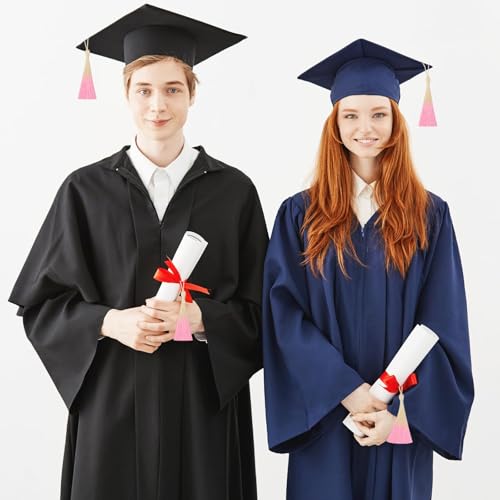 50Pcs 5 Inch Bulk Bookmark Tassel Kit for Graduation, Keychain(Beige Pink) - color: Beige&pink
