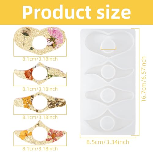 Resin Molds for Thumb Book Page Holder, Reusable Silicone Bookmark Molds Handmade Thumb Bookmark Casting Mold for Epoxy Resin, DIY Reading Accessory for Book Lovers Readers