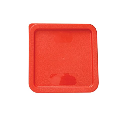 Tiger Chef set of 4 Color-Coded, Snap-Tight Polyethylene Lids, Covers for 6 & 8-Quart Square Food Storage Containers, Midnight Blue, Polyethylene, NSF Certified - style: Lids for 6