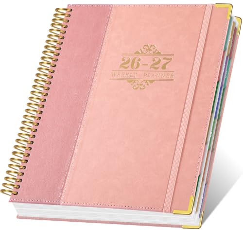 CAGIE 2026-2027 Weekly & Monthly Calendar Planner, Jul 2026-Dec 2027 - color: Pink