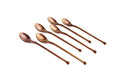 KNORK 6-Piece Iced Teaspoon Titanium Coated Stainless Steel (Antique Copper) - color: Antique Copper