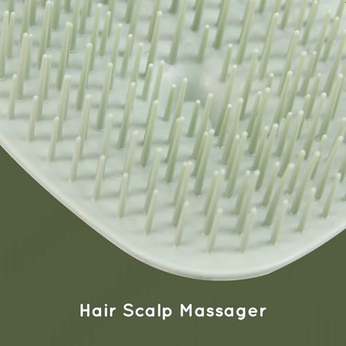 Ecoed 2 PC Scalp Massager Shampoo Brush, Scalp Scrubber & Exfoliator(Green) - color: Cobalt Green, size: 2PC