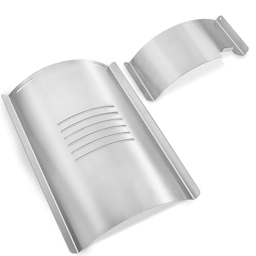 Lexington Flame Broiler Kit for Pit Boss Smoker Replacement 500 540 550 Series Pitboss Pellet Smoker Drip Tray Diffuser Heat Deflector Plate PB500NX Lexington Onyx Edition Grill Parts - size: For 540 Series