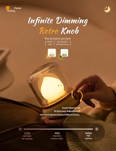 WANIDEA Night Light, Cute Night Light for Kids 2 Pack (Yellow and Green) - color: Flame Yellow and Green