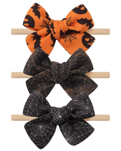 doboi 3 Pack Baby Girls Headbands Halloween Hair Bows - color: black