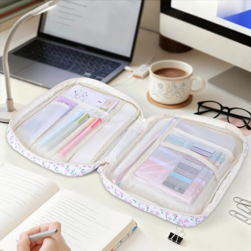 XKDOUS Bible Cover for Women Bible Bag Kit Church Book Holder Carrying Case - color: Lilac