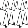 IBosins 5-Pack 6-Inch Plate Holder Display Stands Black Metal Frame Stand - color: Black, size: 6 Inch