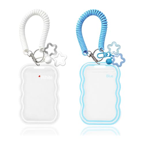 2 Pack Cute Photocard Holder Keychain,Kpop Photo Card Holder
