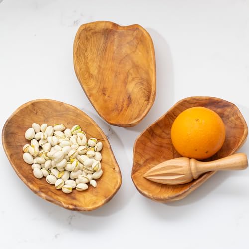 Root Wood Dish, Party Platter and Tray for Sandwich Bread Serving, appetizer display, Vintage ring dish, Hand Carved Artworks (8 inch - 10 inch) - color: 8-10in Root Platter