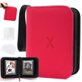 Mini 1 Pocket Top Loader Binder, Upgraded Widened Pages & Spine - color: Red, size: 1