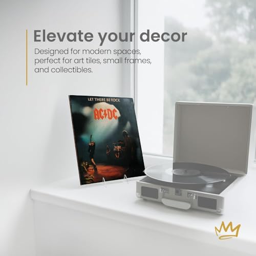 KINGDOM SOLUTIONS - 6.25" White Acrylic Display Stand Made in USA - 48 Pack - color: Acrylic White, size: 6.25" (48-pack)
