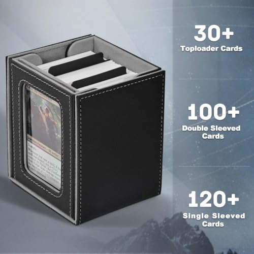 ZLCA 4 PCS MTG Commander Deck Box, Holds 110+ Double Sleeved Cards - color: 4pcs-Multicolor, size: B-Vertical-Commander