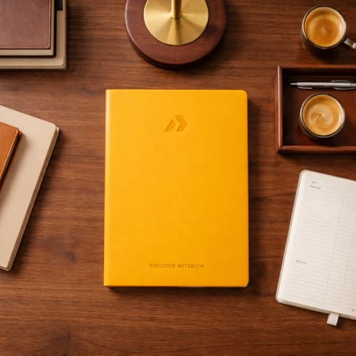 Nextnoid A5 LIned Notebook - 160 Pages, 120 GSM Paper, Yellow - color: Yellow, style: Lined 160 Pages