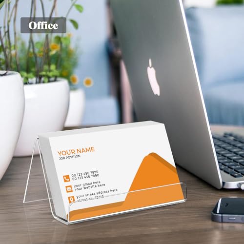MaxGear Acrylic Business Card Holder 3 Pack