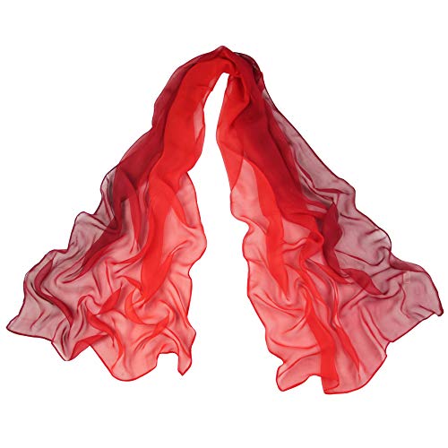 PANTONIGHT Long Chiffon Sheer Scarf Gradient Shaded Colors Lightweight Scarf For Womens - color: Col 706