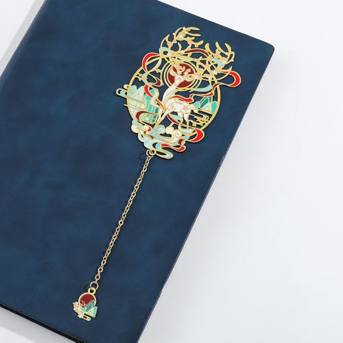 Shan Hai Jing Divine Beasts Bookmark Phoenix Dragon Koi Deer Good Luck Gift - color: Style 1 Gift Boxed