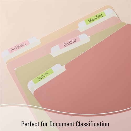 Mr. Pen- Sticky Index Tabs, 500 Pcs, 21 Sets, Colorful - color: Citrus