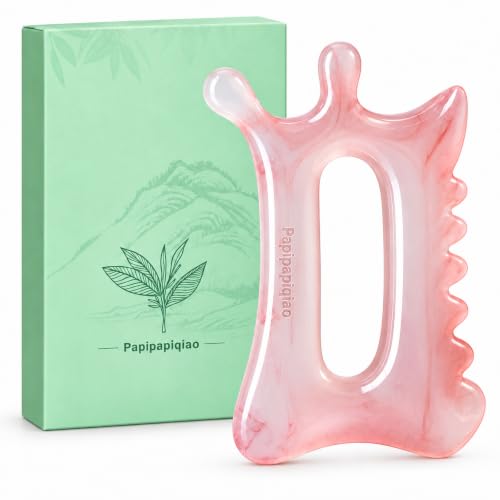 Resin Body Gua Sha Tool, Face Massage, Muscle Scraper Tool - color: Dusty Pink