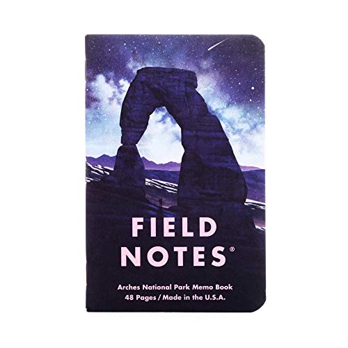 Field Notes: National Parks Series (Series D - Grand Teton, Arches, Sequoia) - Graph Paper Memo Book 3-Pack - 3.5 x 5.5 Inch - color: Series D - Grand Teton, Arches, Sequoia