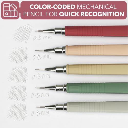 Mr. Pen- Mechanical Pencil Set with Lead and Eraser Refills, 5 Pack