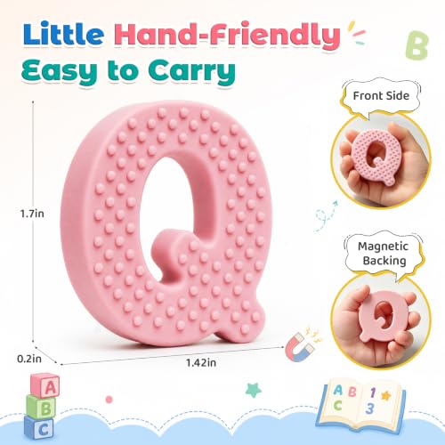 juman Toddlers Sensory Silicone Alphabet Magnetics Letters & Numbers 41 PCS
