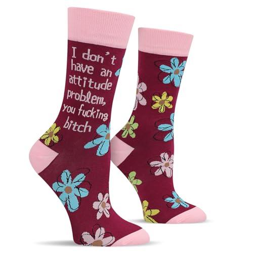Funny Socks for Women and Teenage Girls, Cute Crazy Unique Novelty Gifts - color: H-flower-a