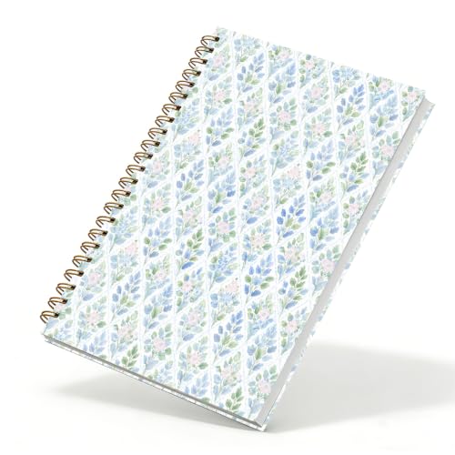Qykwz Cottagecore Pastel Floral Spiral Notebook 5.5x8.3 - color: Color_M