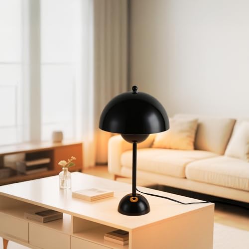 Creative Mid-Century Modern Bud Table Lamp for Home&Office, Glossy Black - color: Glossy Black