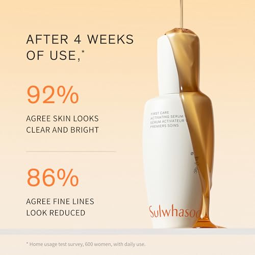 Sulwhasoo First Care Activating Serum With Ginseng | Strengthens Skin Barrier & Boosts Radiance | Anti-Aging, Hydrating Face Korean Serum for Fine Lines & Dryness | All Skin Types - style: 2.02 oz / 60 ml: Full Size
