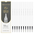 Ddaowanx 10 Pieces Gel Ink Pen Refills,Fine Point 0.5mm Tip Black Ink - color: 10 Pcs Gel Pen Refills