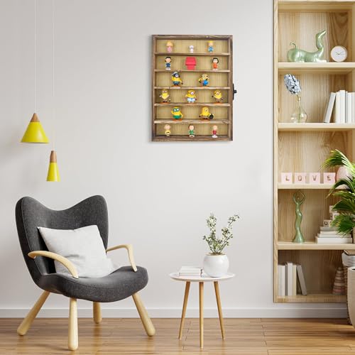 FramePro Shadow Box Frame Display Case 12x16 with Removable Shelves, Deep Memory Box Trinket Knick Knack Shelf Cabinet for Collector, Keepsake Coins Military Medals Wedding Flowers Real Wood - color: Carbonized Wood, size: 12x16