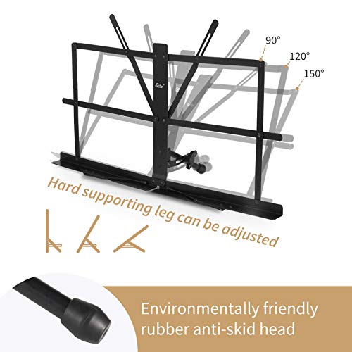 Eastar ESMF-3 Tabletop Music Stand for Sheet Music (Black)