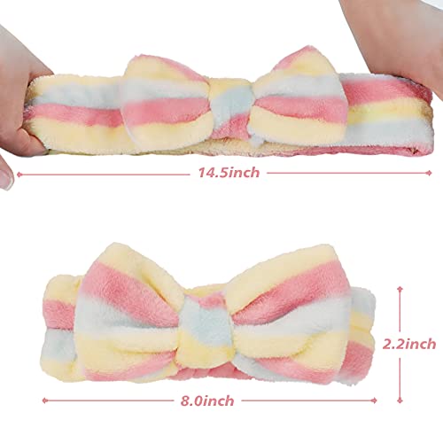 Spa Headband 9 Pcs Facial Makeup Skincare Headbands for Washing Face