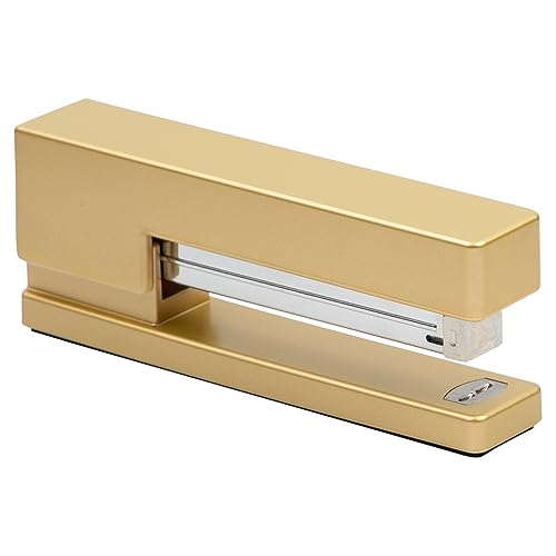 JAM PAPER Modern Desk Stapler - Gold - Sold Individually - color: Gold, size: Pack of 1