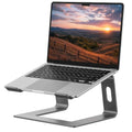 SOUNDANCE Laptop Stand, Aluminum Ergonomic Desk Riser, 10-15.6", Grey - color: C-Grey, size: For 10 to 15.6 Inches Laptop