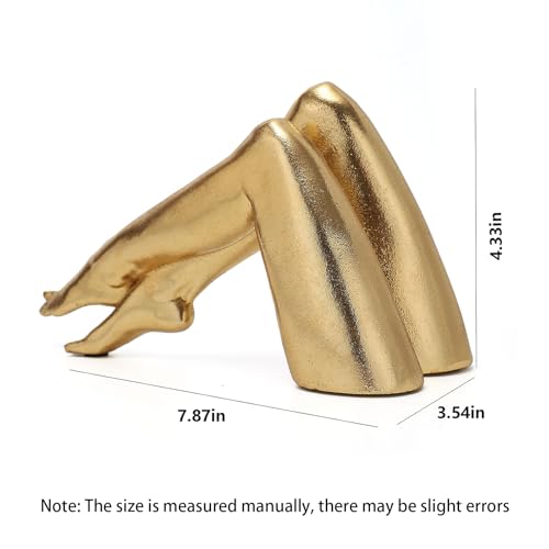Golden Legs Sculpture Resin Statues Home Decor (Bowed Leg) - color: Bowed Leg