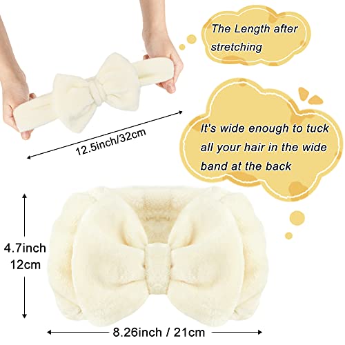 Shintop Spa Headband, Soft Makeup Headband for Washing Face - color: Creamy White