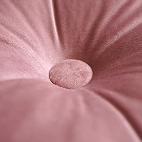 ARTMAGIC Dusty Pink Flower Shaped Throw Pillow,16" Velvet Decorative Pillow - color: Dusty Pink
