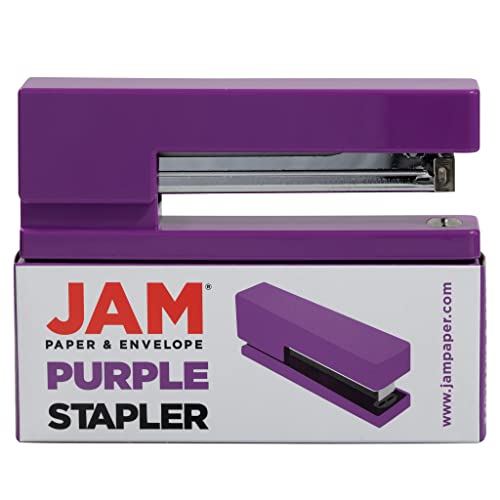 JAM PAPER Modern Desk Stapler - Purple - Sold Individually - color: Purple, size: Pack of 1
