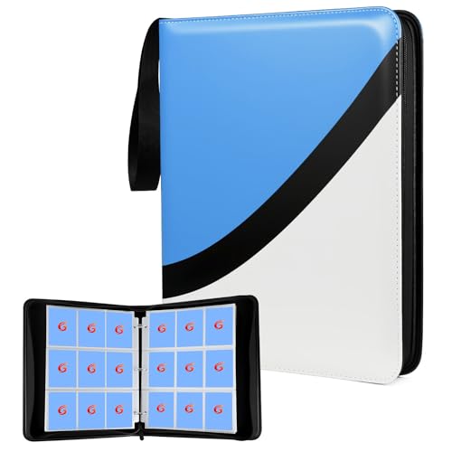 Premium Trading Card Binder, 9 Pocket Trading Card Binder for Pokemon TCG - color: Blue, size: Extra Large