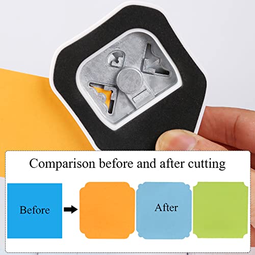 3 Way Beauty Shape Corner Punch, 3 in 1 Corner Paper Punch for Paper Crafts, Laminate, Cardstock, Business Card, DIY Projects, Photo, Card Making and Scrapbooking - color: Purple