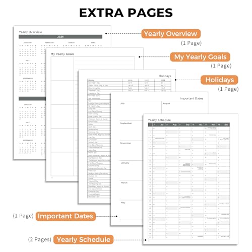 AHGXG Academic Planner 2026-2027, 8.5" x 11", July 2026 - June 2027 - size: 8.5" x 11"