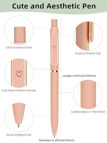Bling A5 Lined Journal Notebook with Pen for Girls Women, Pink - color: Pink