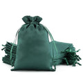 30Pcs Small Satin Gift Bags, 4x6 Green Cloth Drawstring Pouch - color: Green, size: 4×6 in