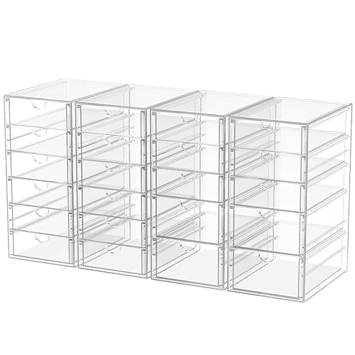 caktraie 22-Drawer Acrylic Storage & Makeup Organizer for Desk - size: 22 Drawers