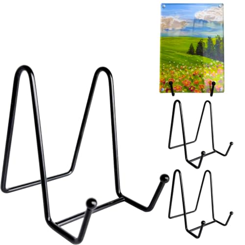 3PCS Iron Plate Stands for Display 4 Inch, Metal Frame Holders for Picture - size: 3PCS 4IN