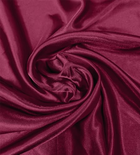 1 Piece of Square Satin Scarf Wrap Ribbon Neck Scarfs Halloween Retro Costume (23.62" x 23.62") - color: Wine Red